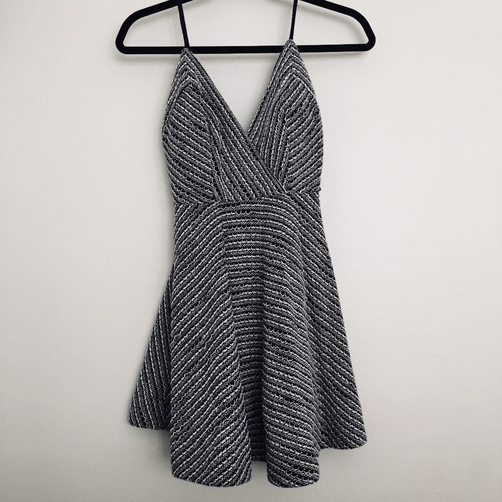 Miss Alice Navy & White Striped Dress